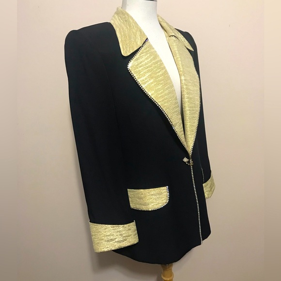 Holly’s Women’s Black Blazer With Rhinestones - Picture 4 of 16